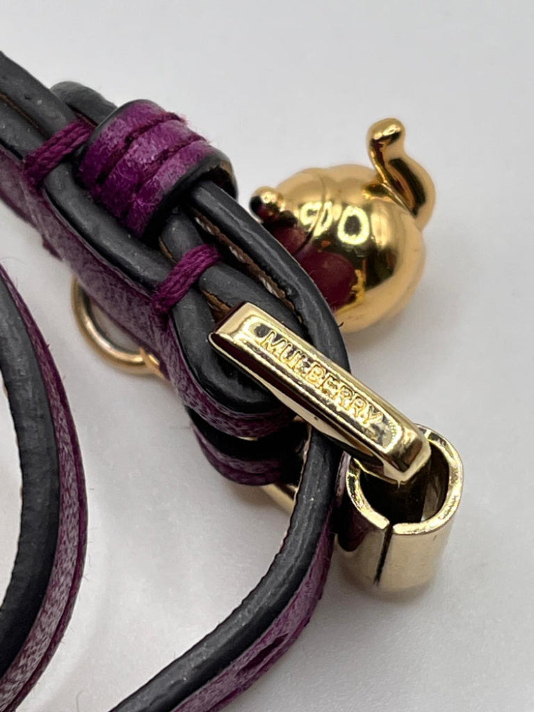 MULBERRY Purple Leather Bracelet