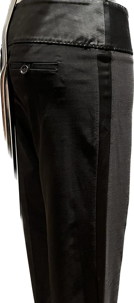 Karen Millen Black Trousers - Satin Detail