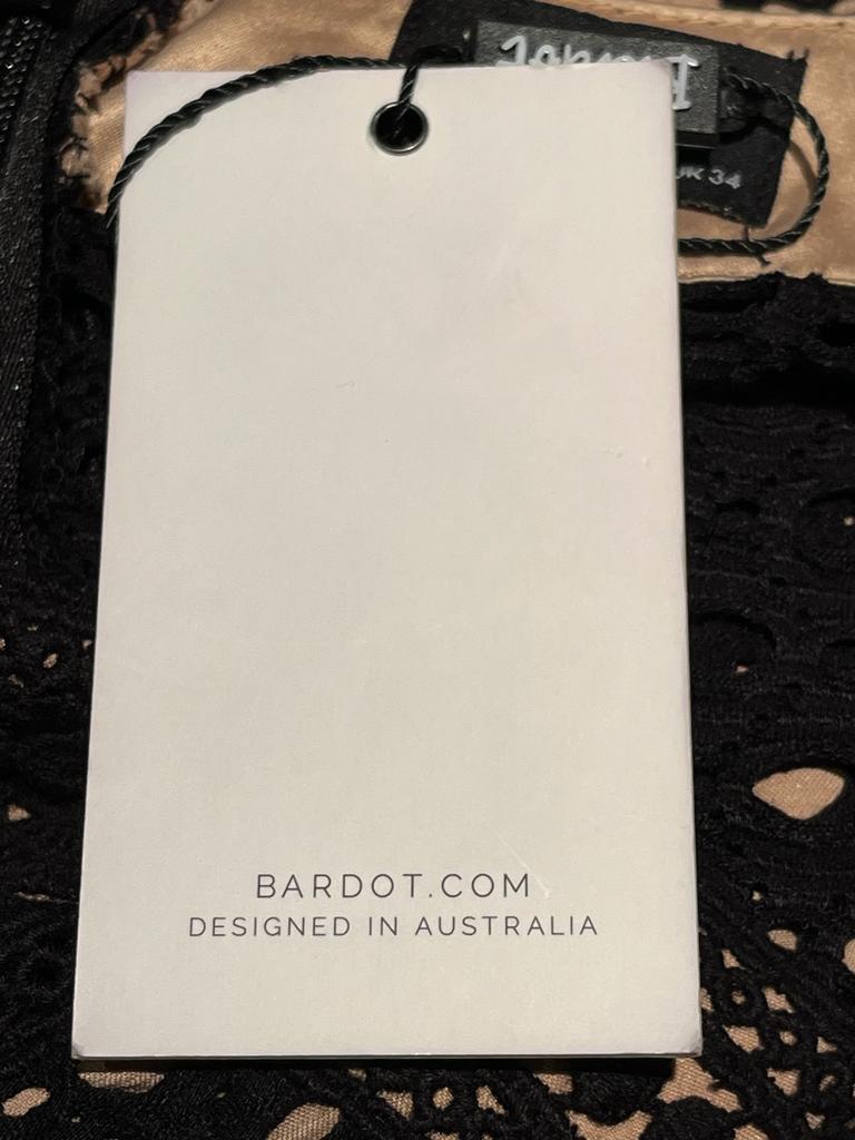 Bardot Black Panel Dress - New Tag
