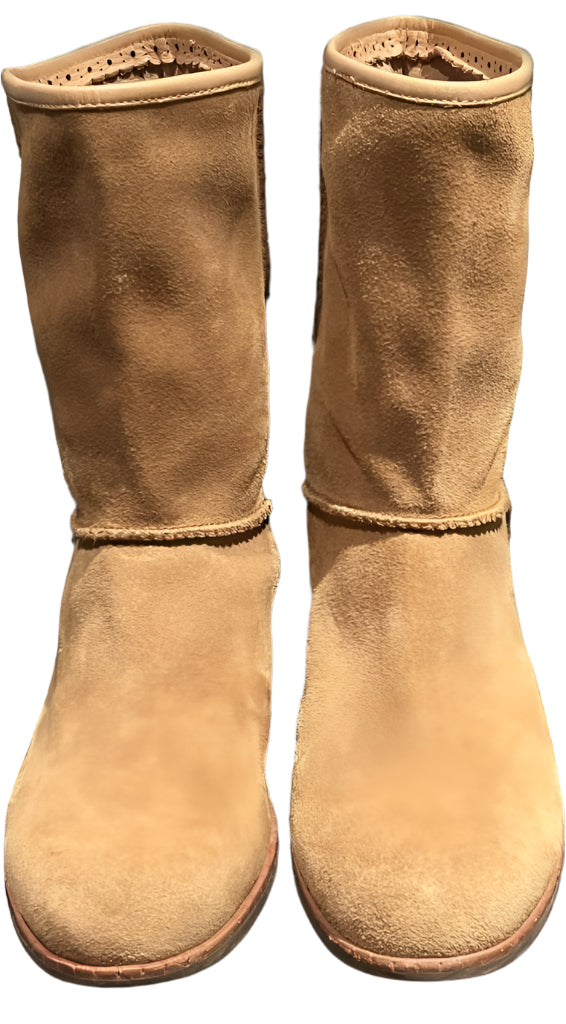 UGG Tan Suede Heeled Boots - UK6.5