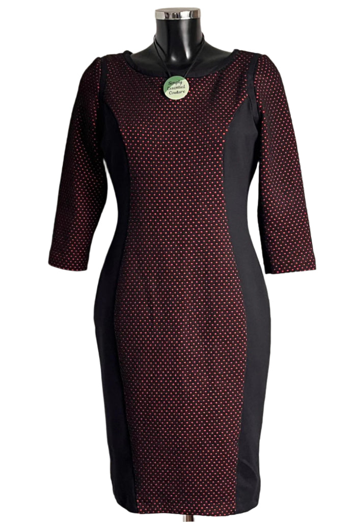 M&S Red and Black Dress - UK14