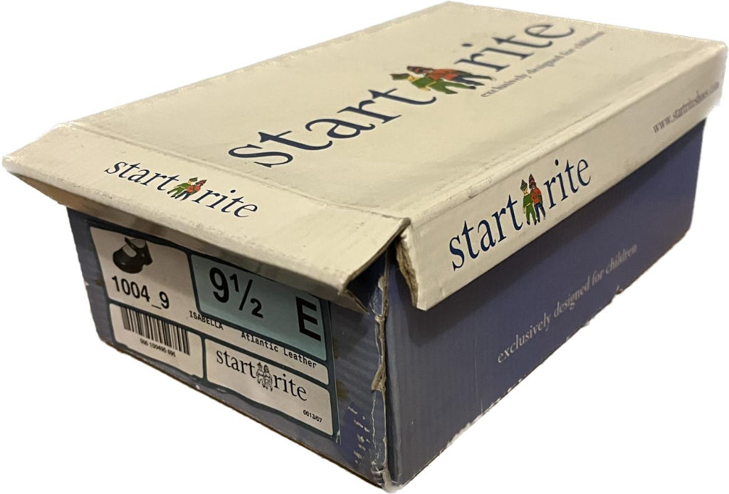 START-RITE Navy Leather Shoes - UK 9.5
