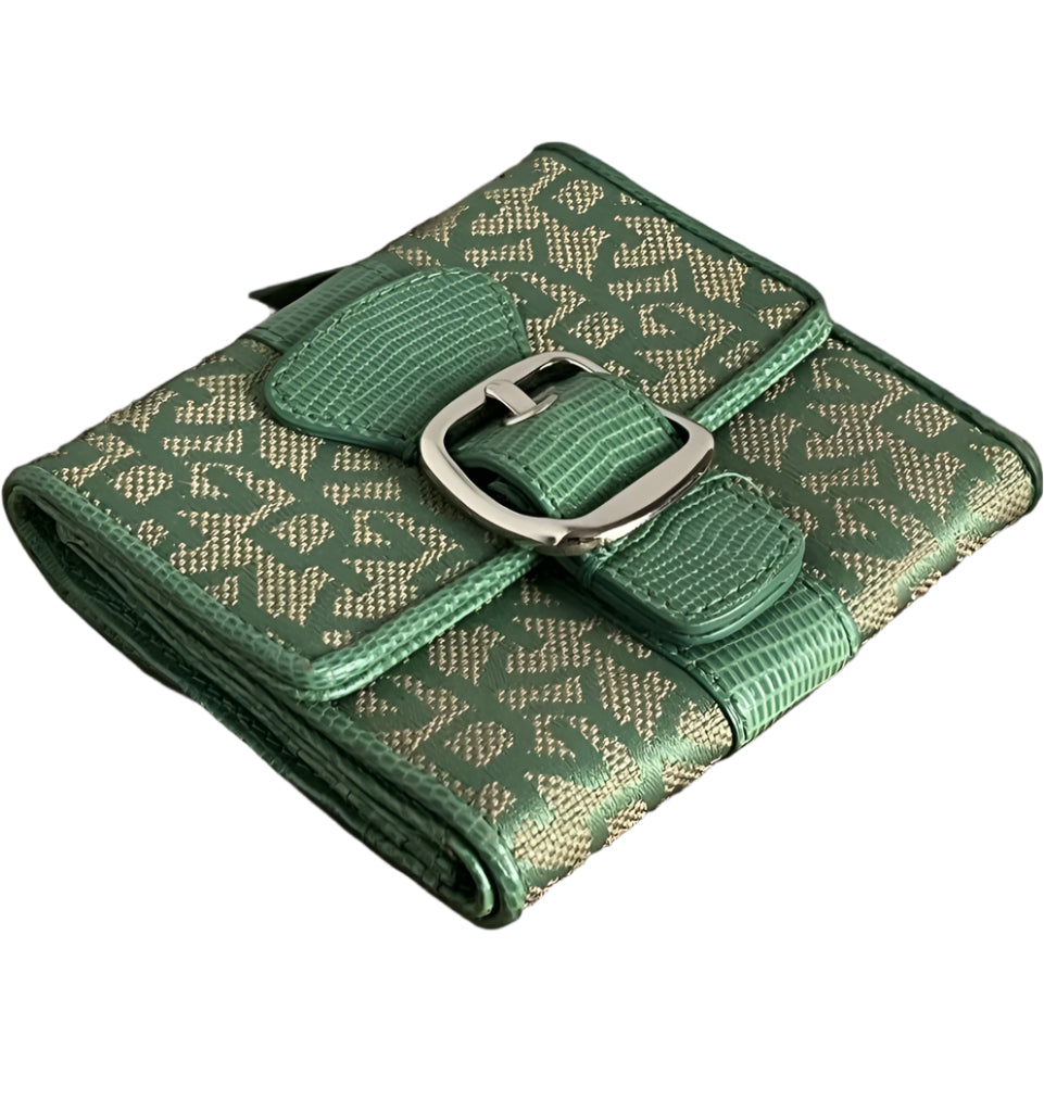 DKNY Green Monogram Purse