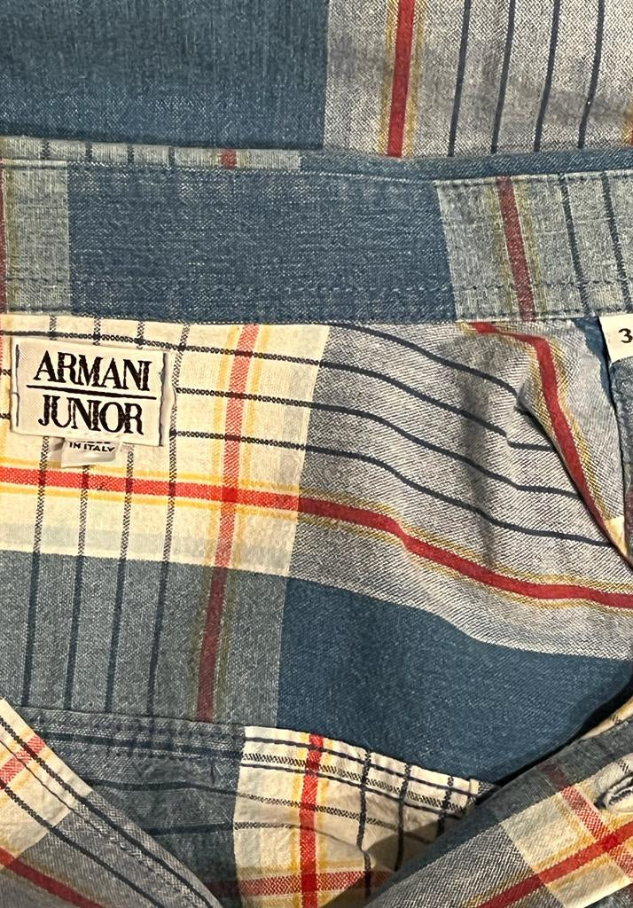 ARMANI JUNIOR Checked Shirt - Age 13 yrs