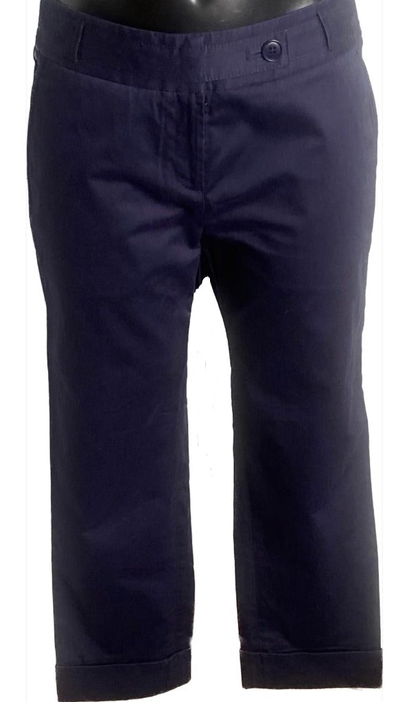 Ted Baker Navy Cropped Trousers - UK10