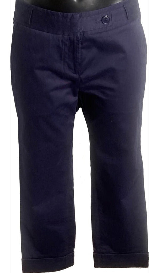 Ted Baker Navy Cropped Trousers - UK10