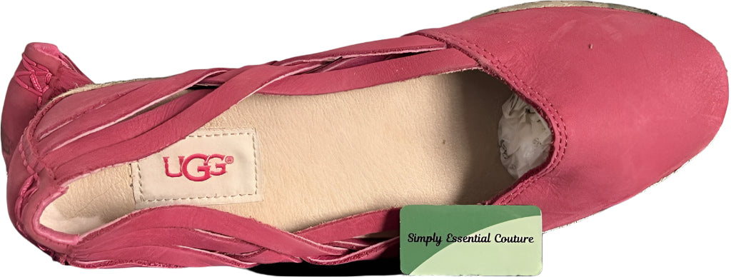 UGG Fuschia Suede Espadrilles - UK5.5