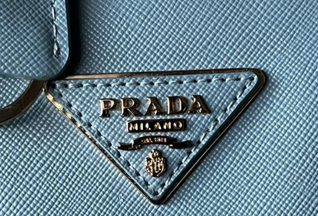 PRADA Galleria Handbag Metal Badge