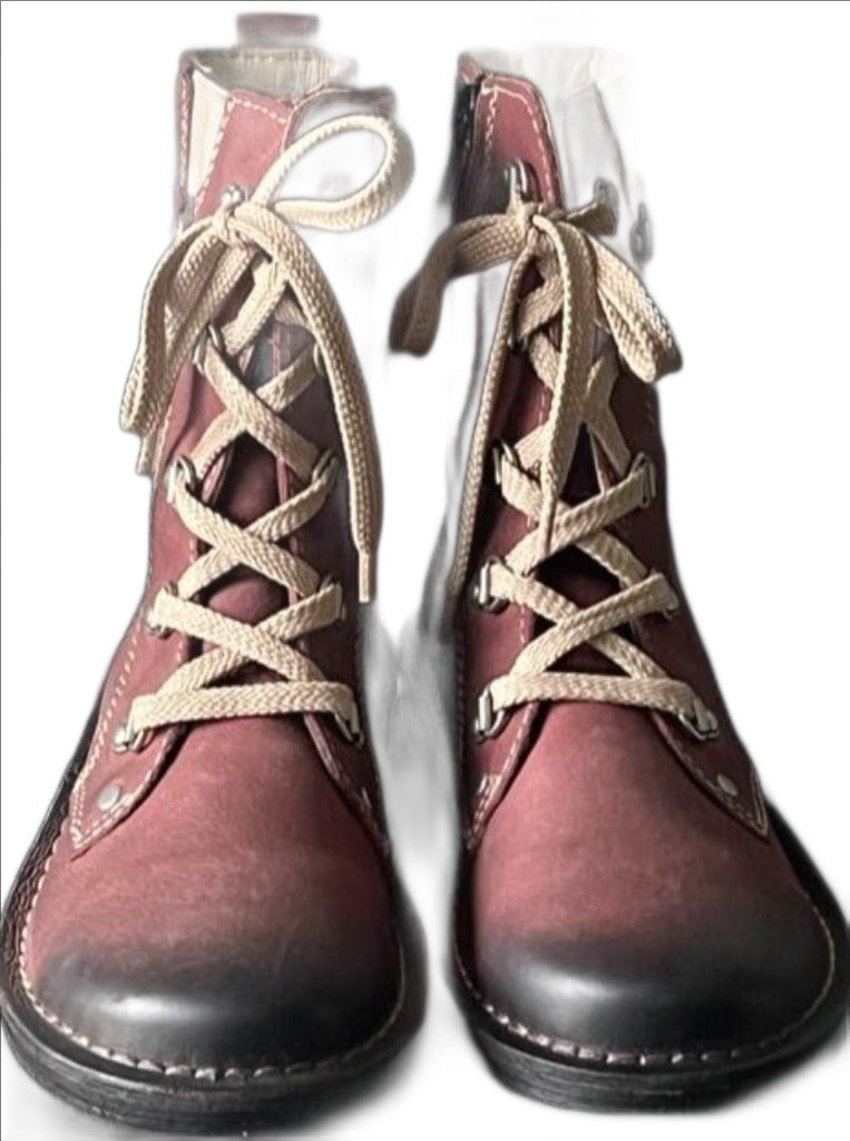 ECCO Port Leather Boots - Size UK 1