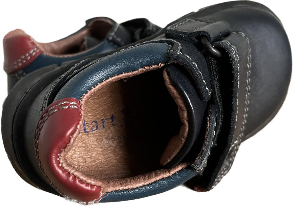 START-RITE HORNBY Navy Leather Boys Shoes