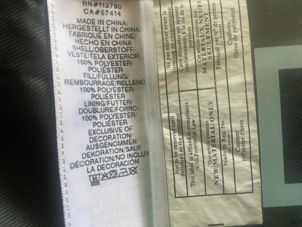 True Religion Black Gilet Wash Instructions