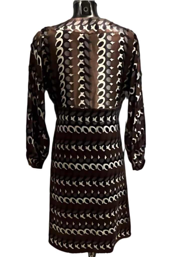 Joseph Brown & White Dress - UK8-10
