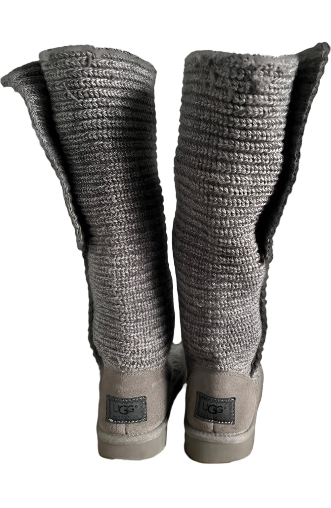 UGG Grey Knitted Woollen Boots - UK 5.5