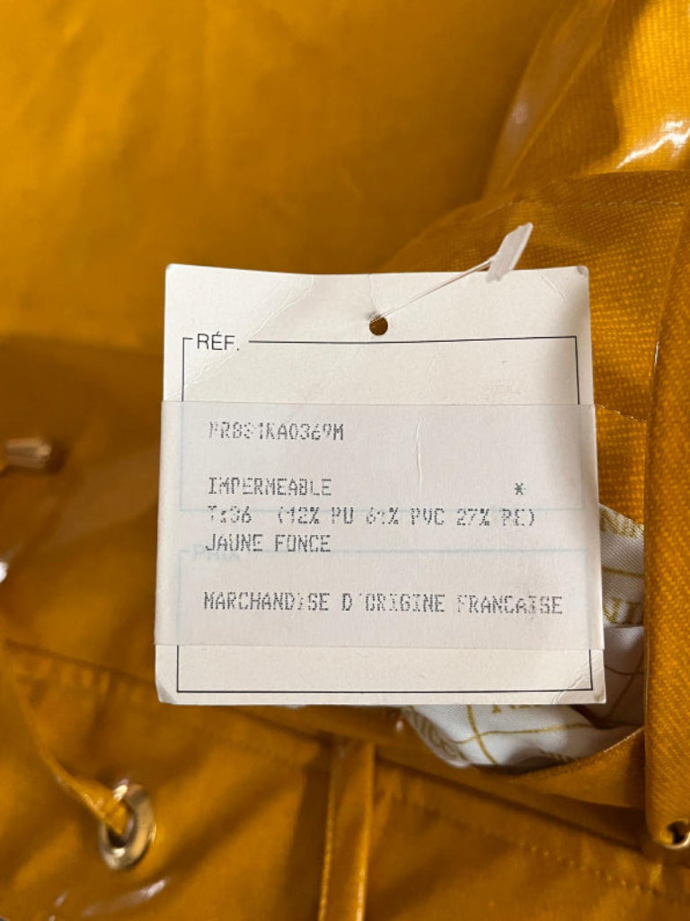 Nina Ricci Yellow PVC Jacket Tags