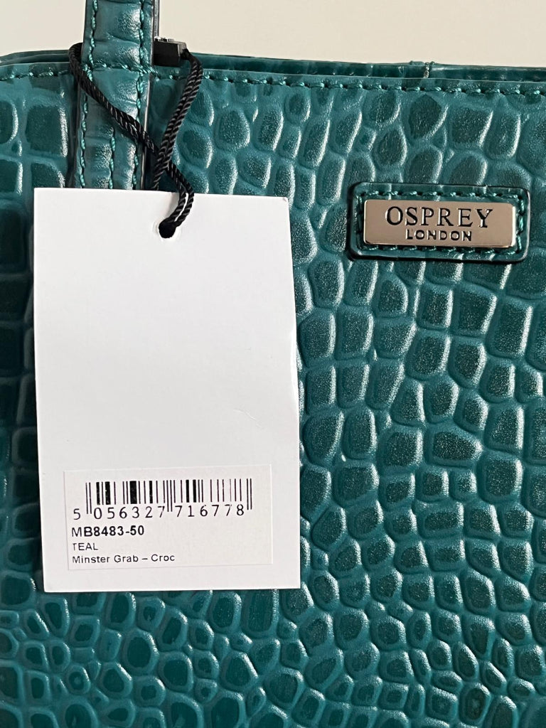 Osprey London Teal Handbag - NEW with Labels
