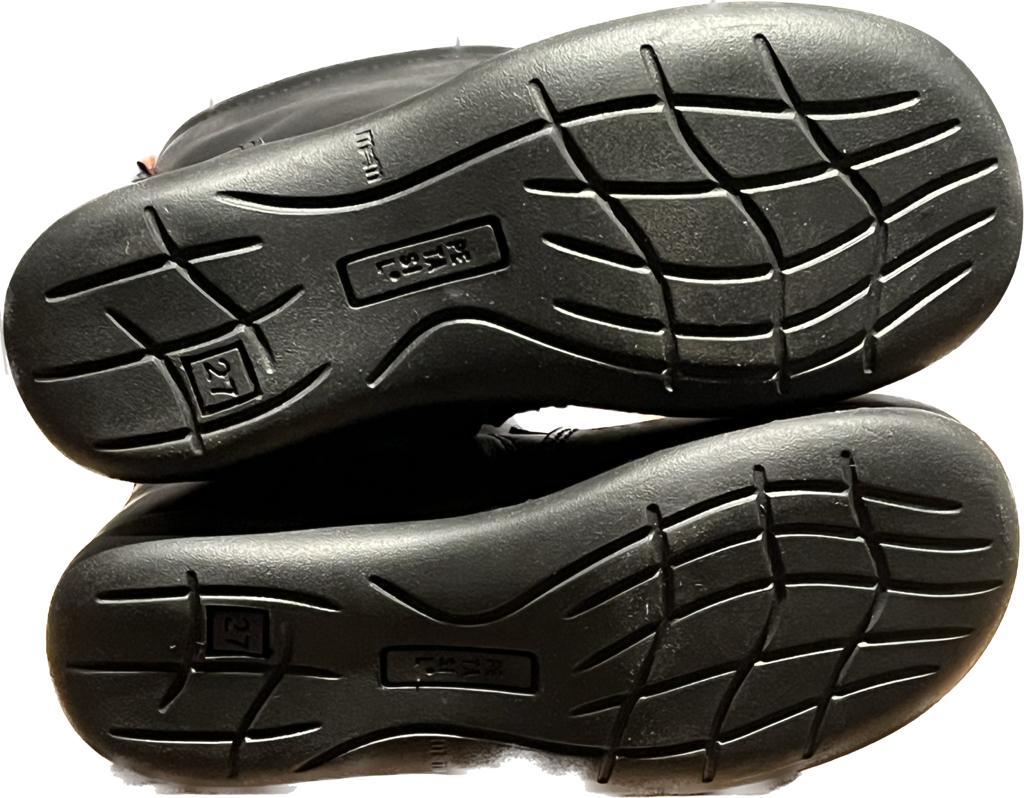 PETASIL Black Leather Boots - UK 9