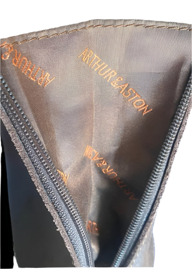 Arthur & Aston Crossbody Premium Brown Leather Bag - Inside