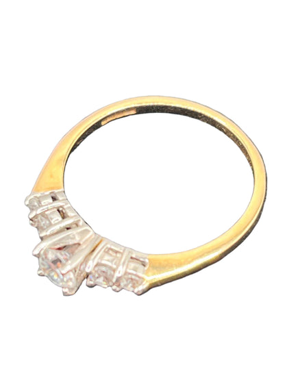14Ct Gold Ring - Hallmarked 585 - Size 0 - Pre-loved in Box