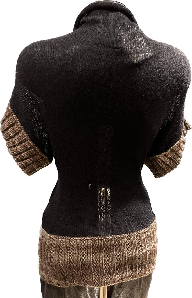 Gazebo black Knitted Top - Size S - Rear