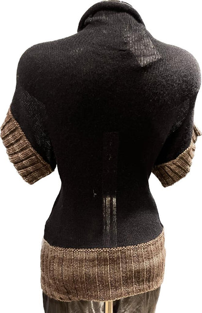 Gazebo black Knitted Top - Size S - Rear