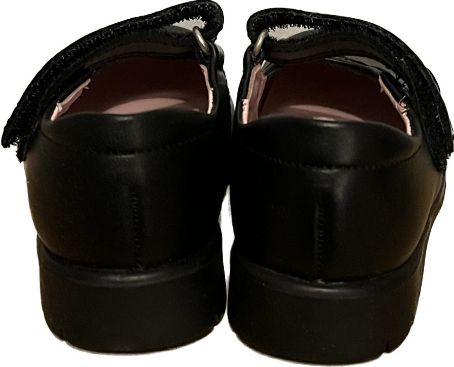 Start-Rite Girl's Bolero Black Leather Shoes size UK6F  NEW in Box