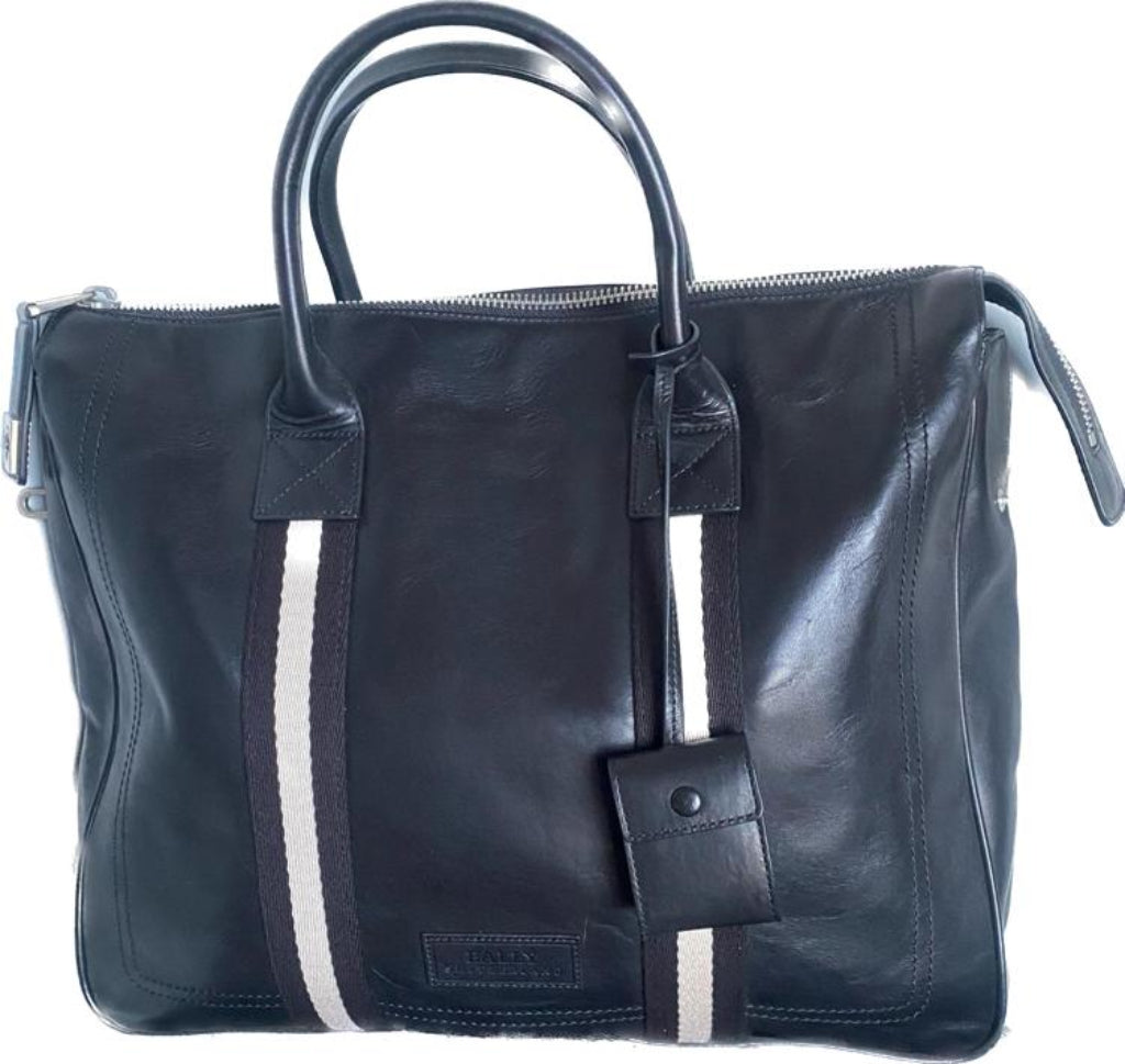 Bally Black Business Bag - Front