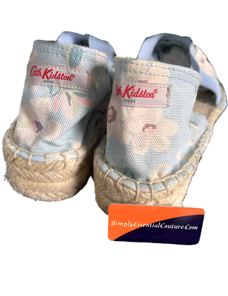 Cath Kidston Blue Canvas Espadrilles - UK4