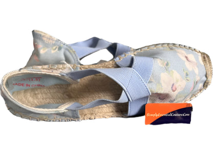 Cath Kidston Blue Canvas Espadrilles - UK4