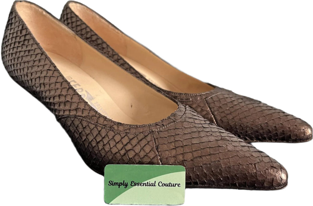 Salvatore Ferragamo Leather Shoes UK7.5