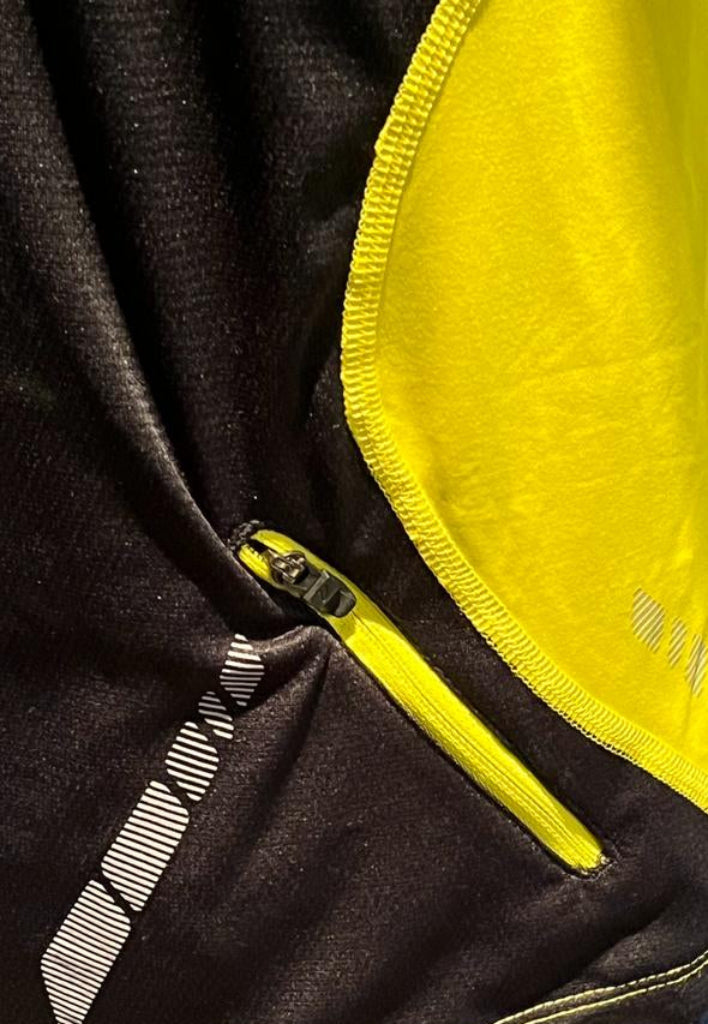ASICS Yellow Cycling Shirt - Zip Detail