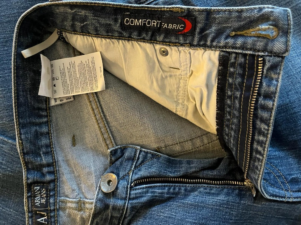 Armani Jeans Blue Wash W34 - Wash Instructions