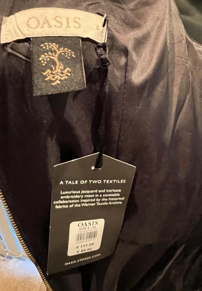 OASIS Black & Gold Dress - New Tags