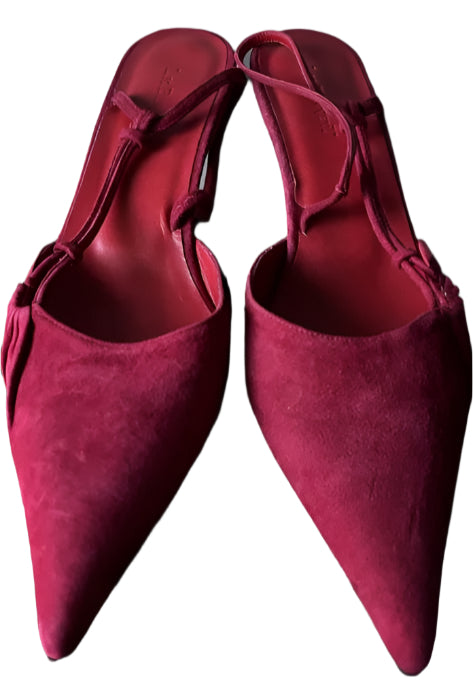 LK Bennett Red Suede Shoes - UK6C