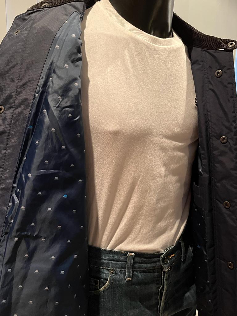 Ben Sherman Quilted Navy Jacket - Lining
