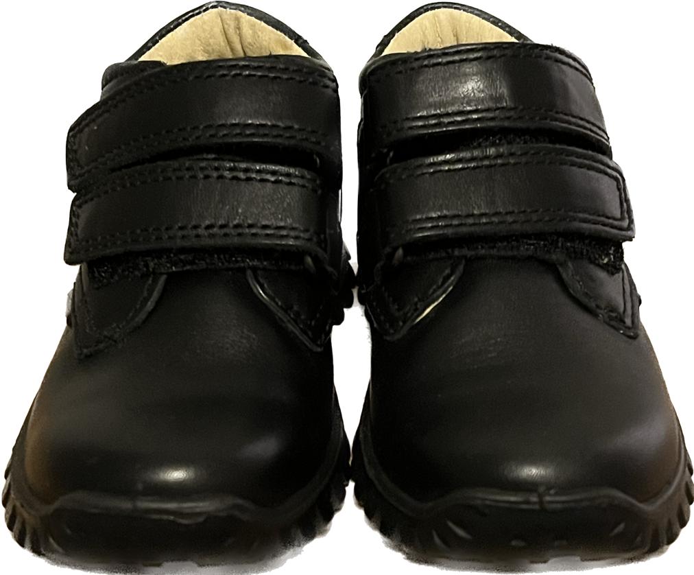 Primigi Black Leather BAILE Sjoes size UK7.5 Infant  NEW with Box