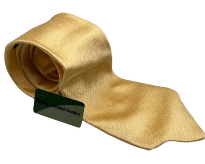 Harrods Yellow 100% Silk Tie