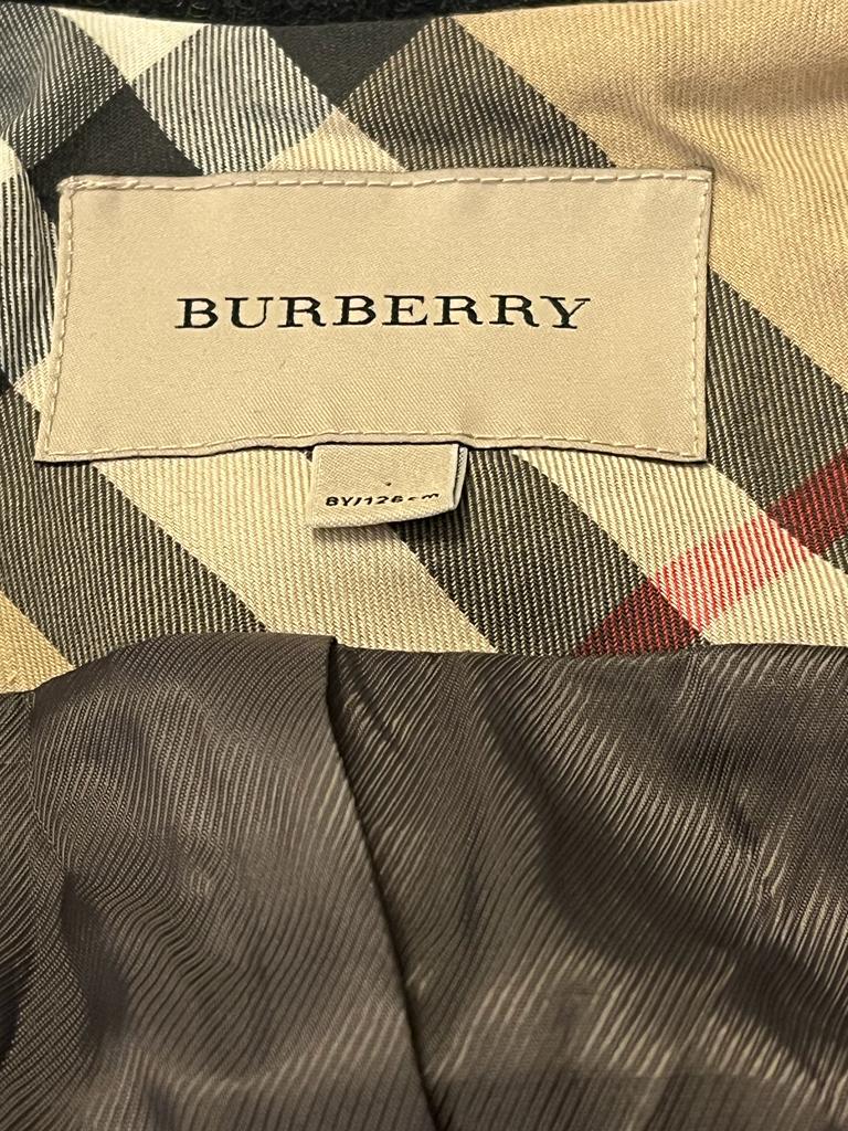 Burberry Girls Coat  Age 8yrs - Pre-loved in Fabulous Condition