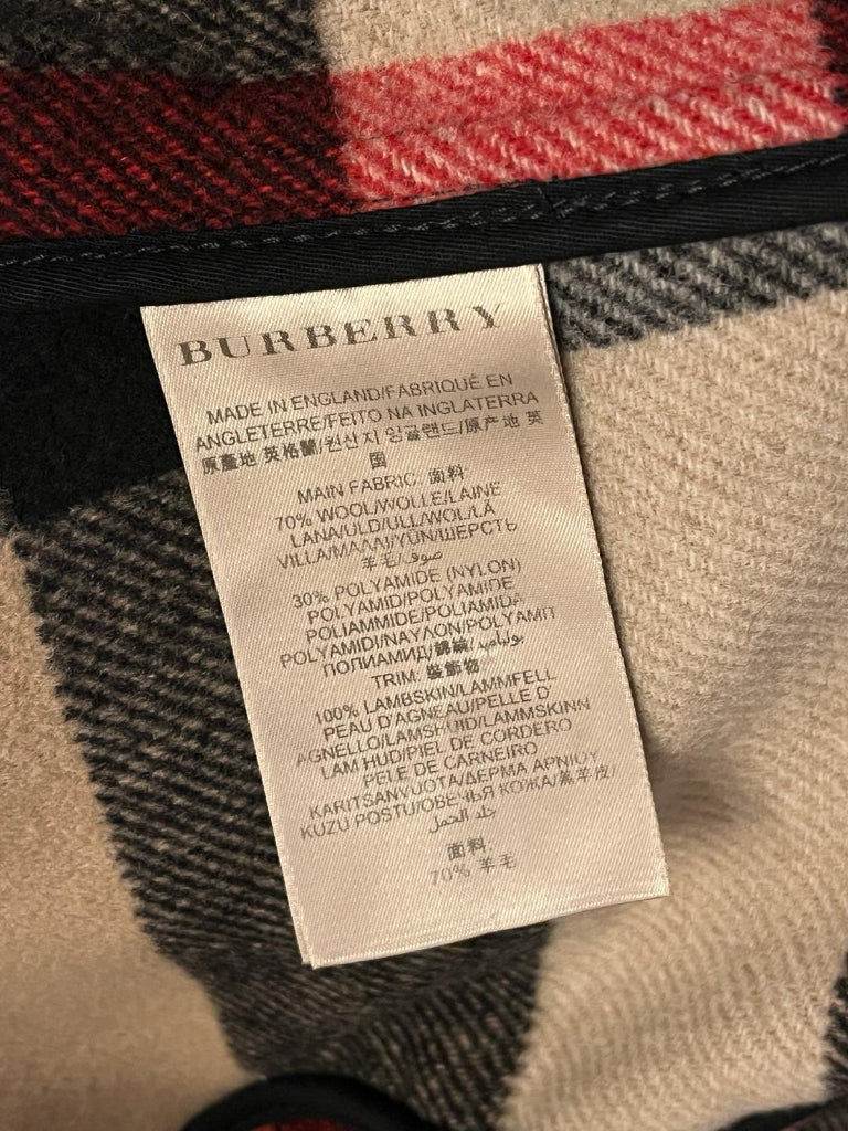 Burberry Brit Navy Wool Pea Coat - Material Mix