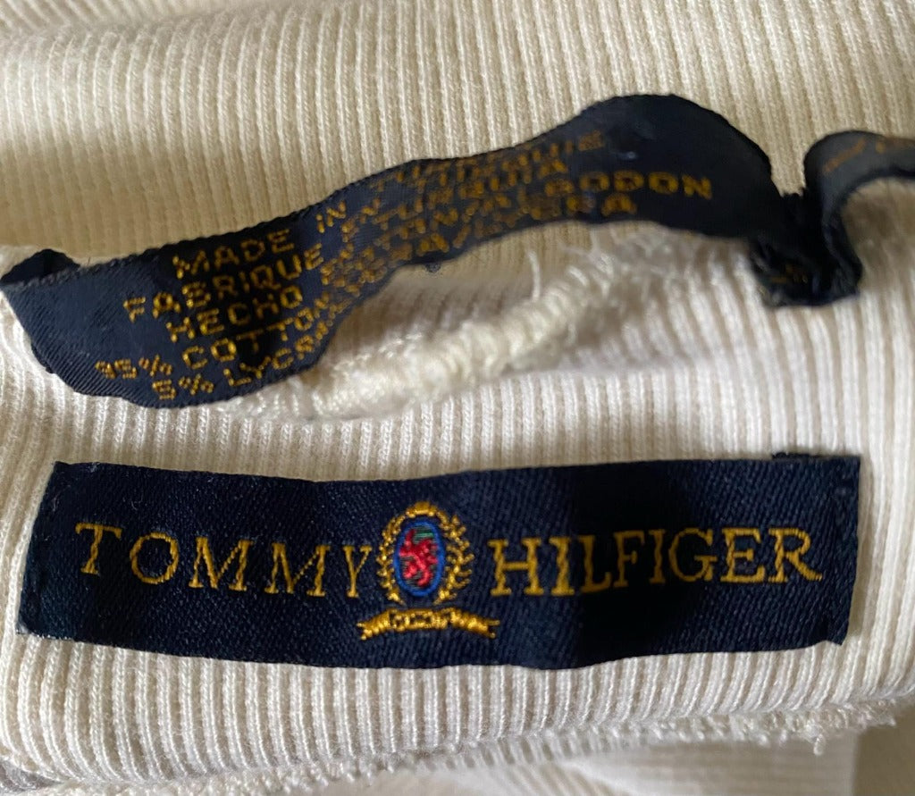 Hilfiger Cream Rollneck Sweater - Badges