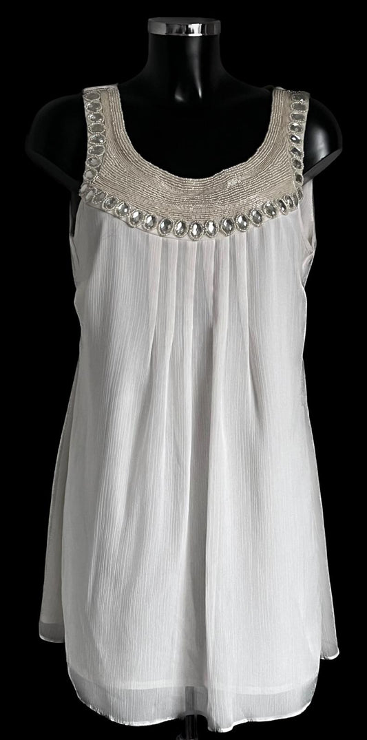 Dorothy Perkins Cream Dress - Size UK14 - NEW with Tags