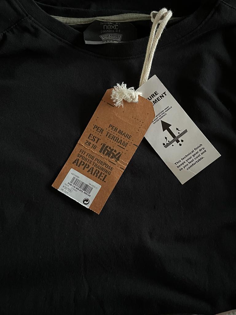 NEXT Black T-Shirt - Size UK XXL Tags