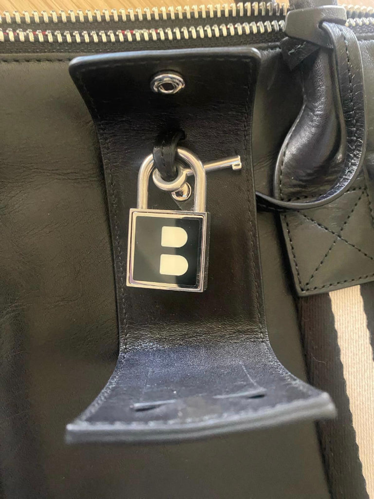 Bally Black Business Bag - Padlock 