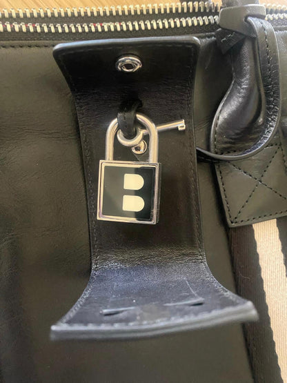 Bally Black Business Bag - Padlock 