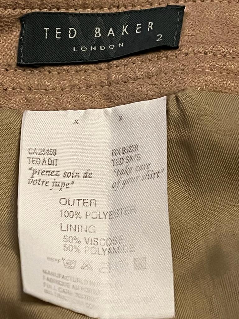 Ted Baker Mocha Skirt-Size 2 UK 10-12 - Preloved