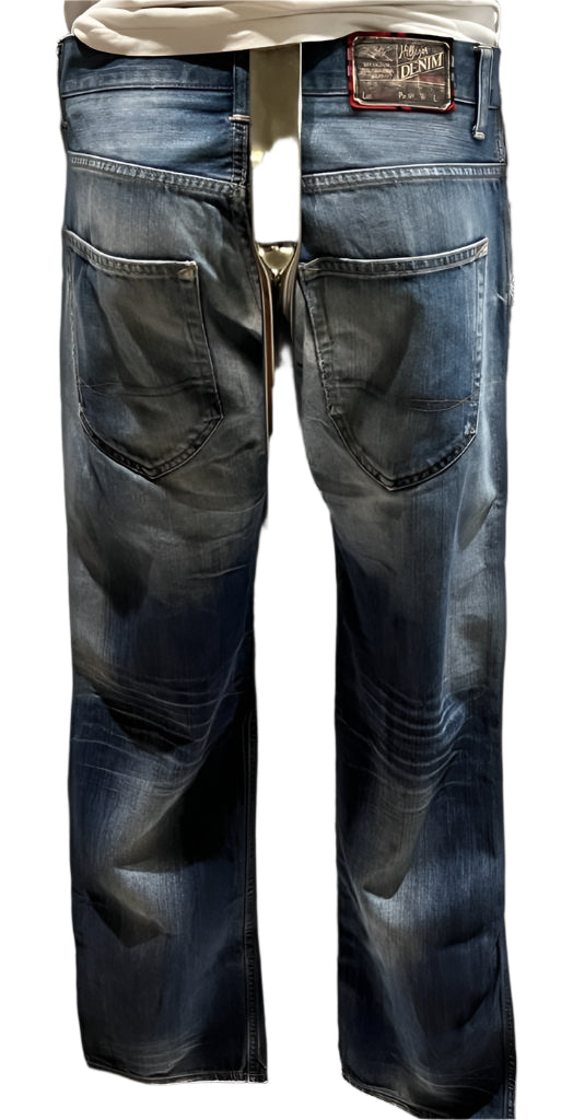 Hilfiger Blue Washed Jeans - W32 - Rear