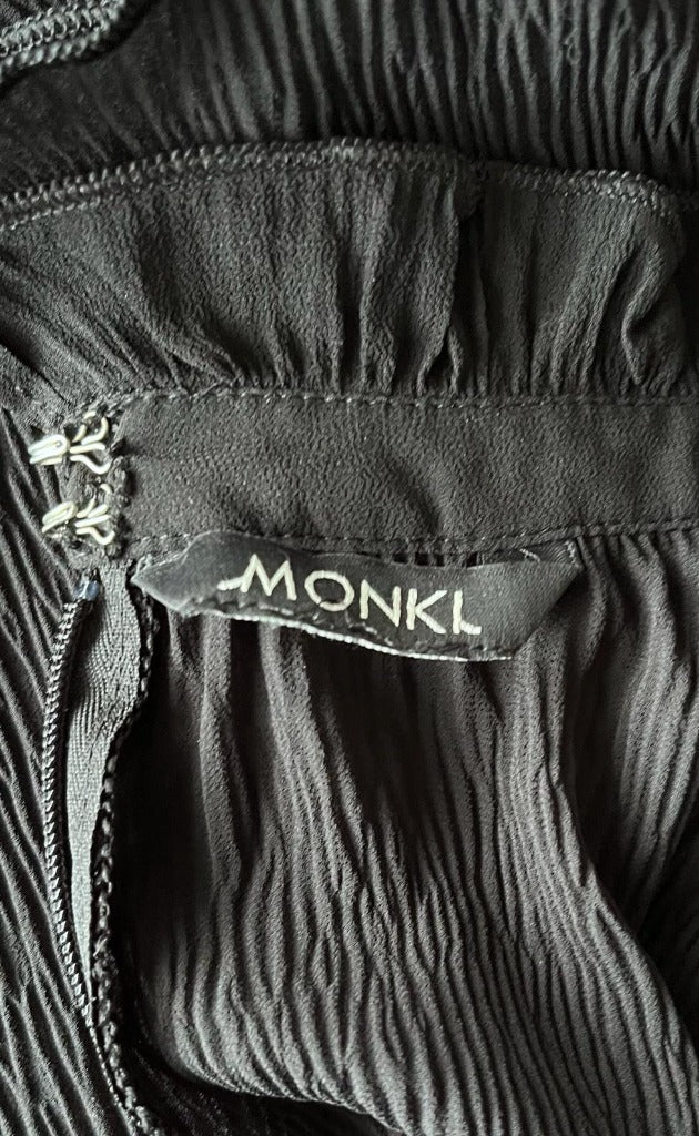 MONKL Black Chiffon Top - Label