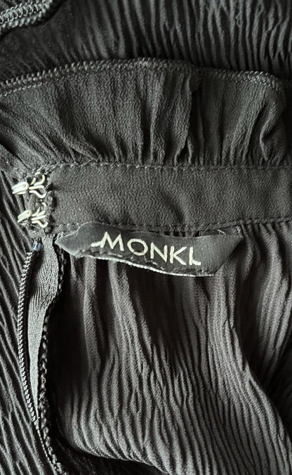 MONKL Black Chiffon Top - Label