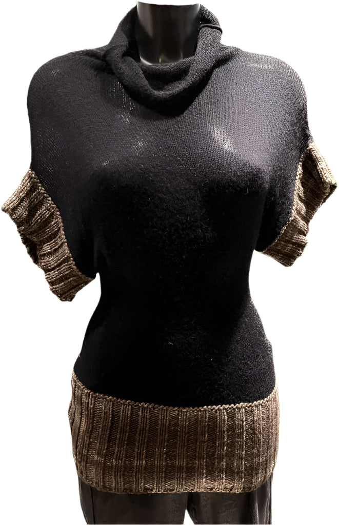 Gazebo black Knitted Top - Size S
