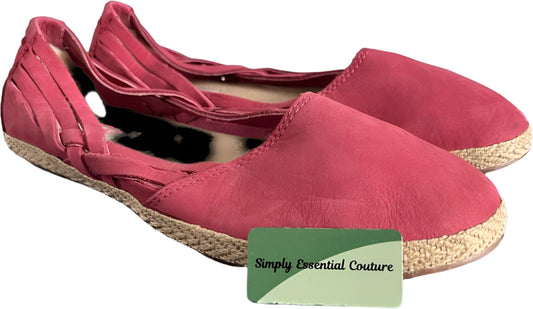UGG Fuschia Suede Espadrilles - UK5.5