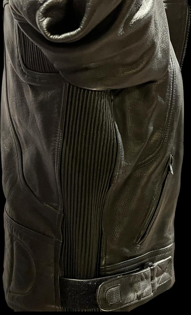 Alpine Wear Leather Biker Jacket - UK 14 -  Pre-loved